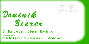 dominik bierer business card